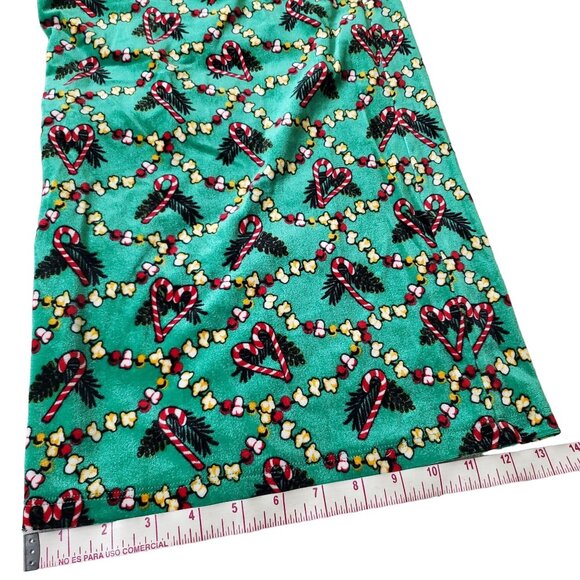 Eyeshadow Christmas womens Jumpsuit size medium Green color straight leg nwot - Picture 9 of 13